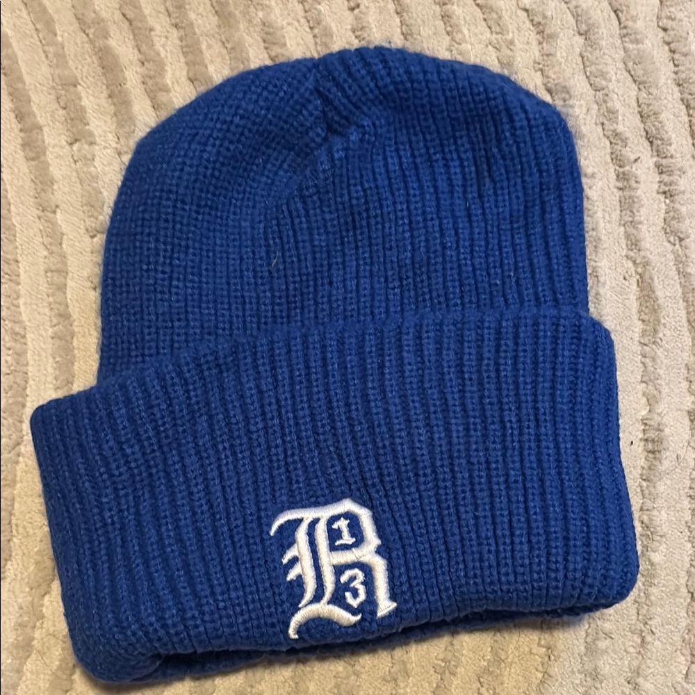 R13 Blue Knit Beanie